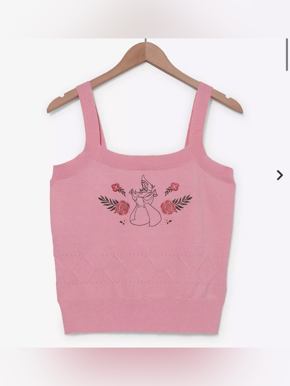 NWT Her Universe Disney Sleeping Beauty woodland critter knit tank top 3X